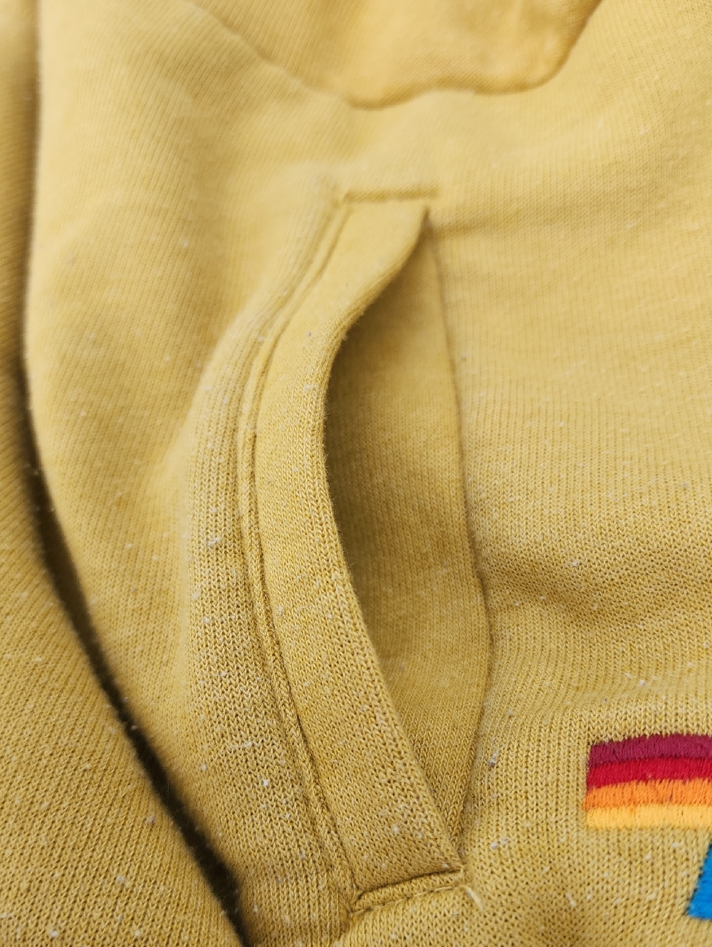 Aviator Nation Mountain Embroidery Half Zip Sweatshirt In Khaki Large - Picture 8 of 16